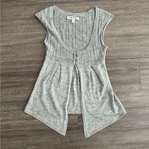 Urban Outfitters Women's Grey Vest Top
